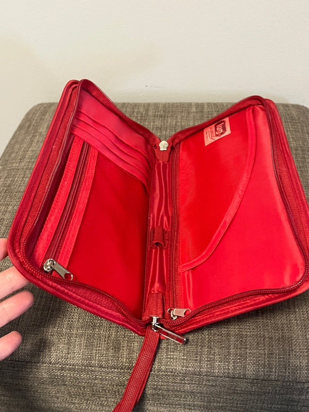 lug Red Quilted Wristlet Organizer - Picture 5 of 9